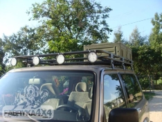 Portbagaj Roof Rack cu plasa Nissan Patrol Y61 Scurt