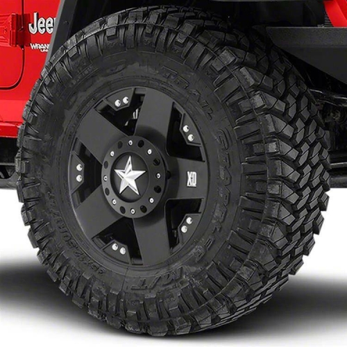 Janta neagra aliaj XD775 Rockstar XD 17X9 ET-12, 5×127 pentru Jeep JL, JK, Yj, XJ, ZJ, TJ-