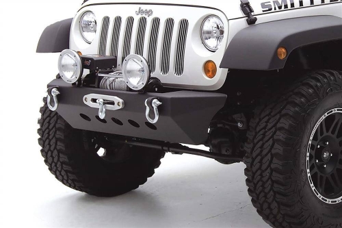 Bara fata otel cu placa troliu Smittybilt classic pentru Jeep Wrangler JK 07′-18′-