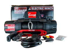 Troliu electric Grizzly Winch 13500lbs 150:1 cu sufa sintetica